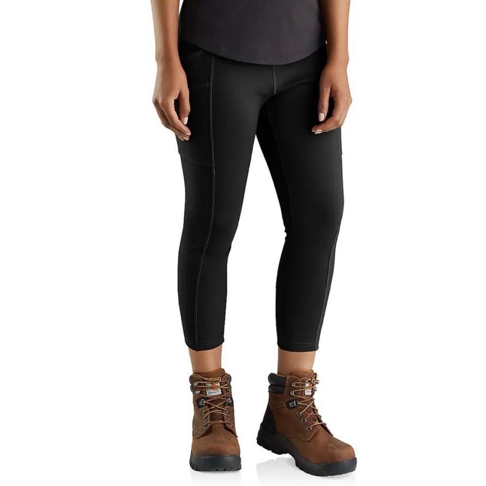 WOMEN'S CARHARTT FORCE FITTED MIDWEIGHT BLACK UTILITY LEGGING- Size 2x